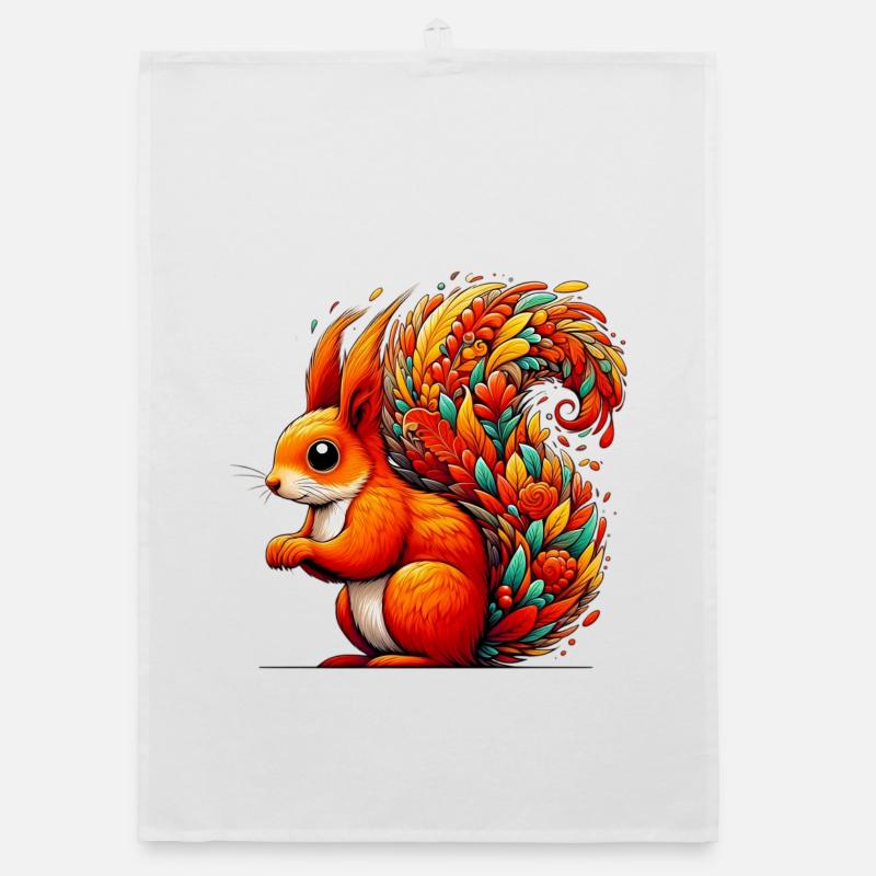 Squirrel Organic dish towel