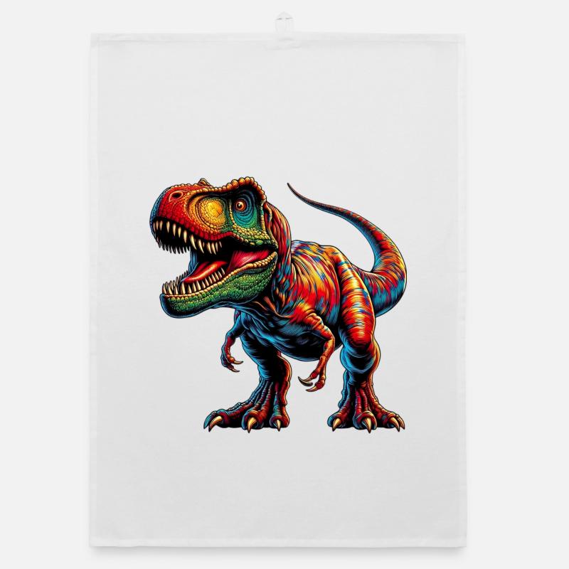 Dinosaur Organic dish towel