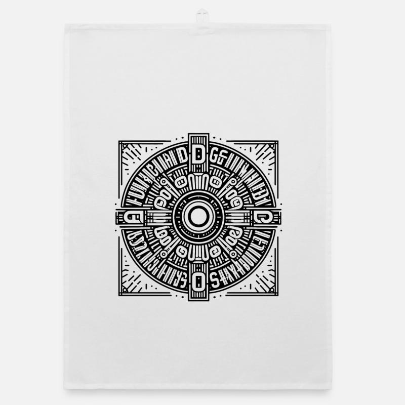 Ki Design Pattern | undefinied circle Organic dish towel