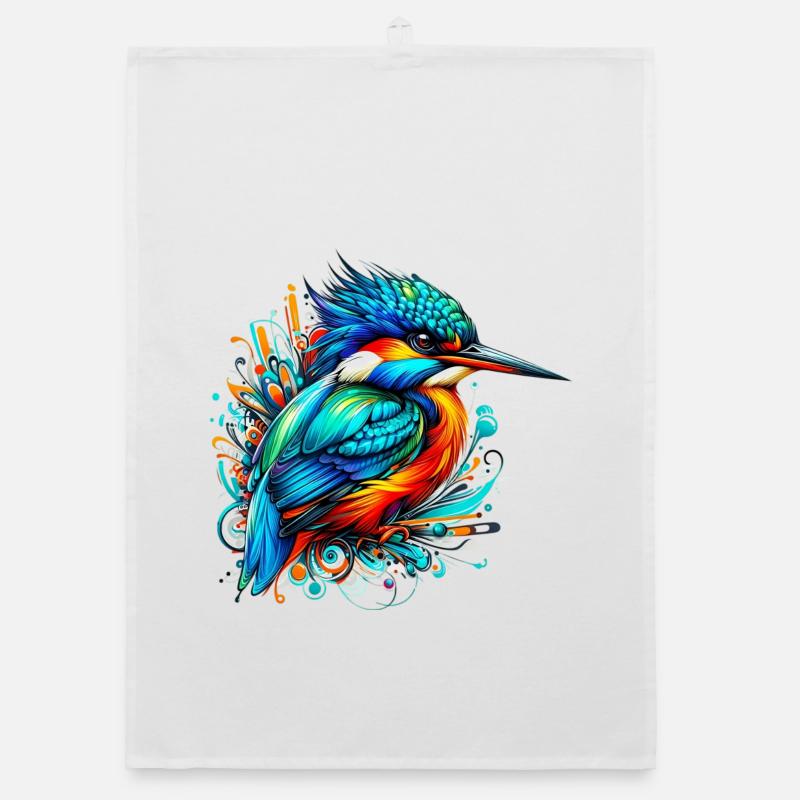 Eisvogel Organic Geschirrtuch