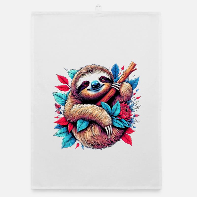 Sloth Organic dish towel