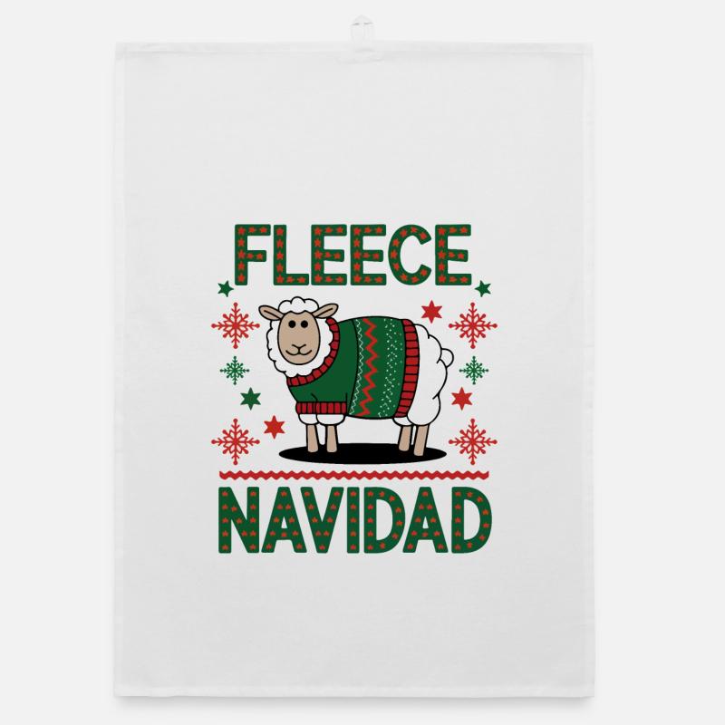 Conception de pull de Noël de mouton festif Torchon bio