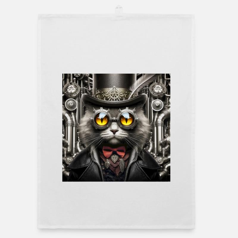 Chat Steampunk Torchon bio