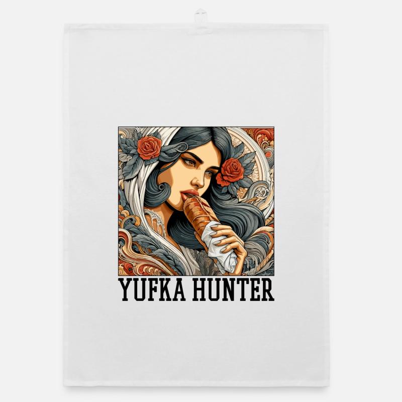 Cadeau Yufka Hunter Kebab - Torchon bio - blanc