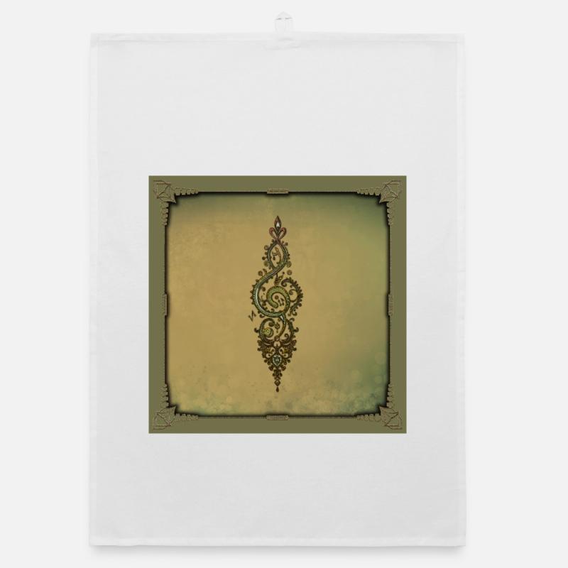 Clé de sol ornée Torchon bio