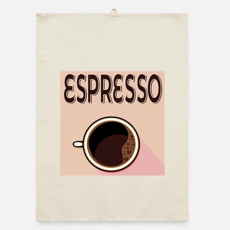 Espresso Café Organic Geschirrtuch