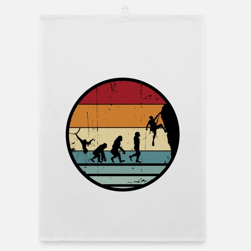 Evolution Climber Retro Circle Organic dish towel