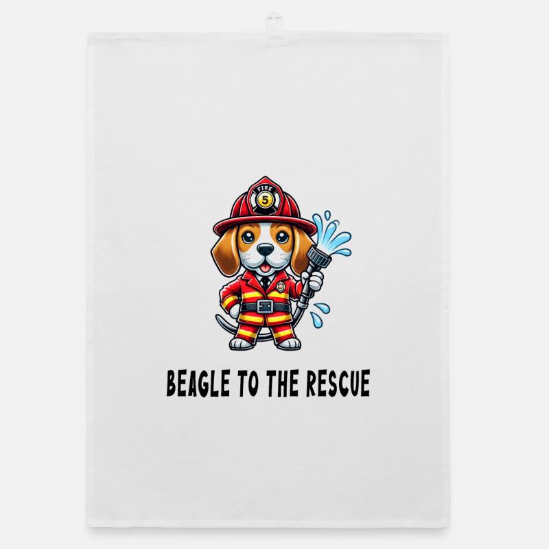 Beagle à la rescousse Torchon bio