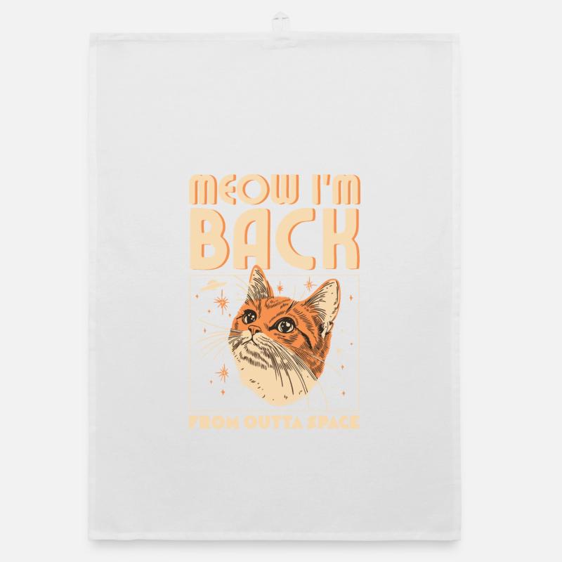 Meow I'm Back Organic Geschirrtuch