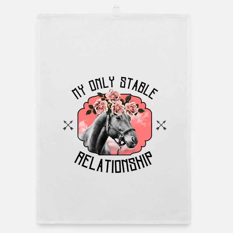 My Only Stable Relationship – Ästhetisches Pferd Organic Geschirrtuch