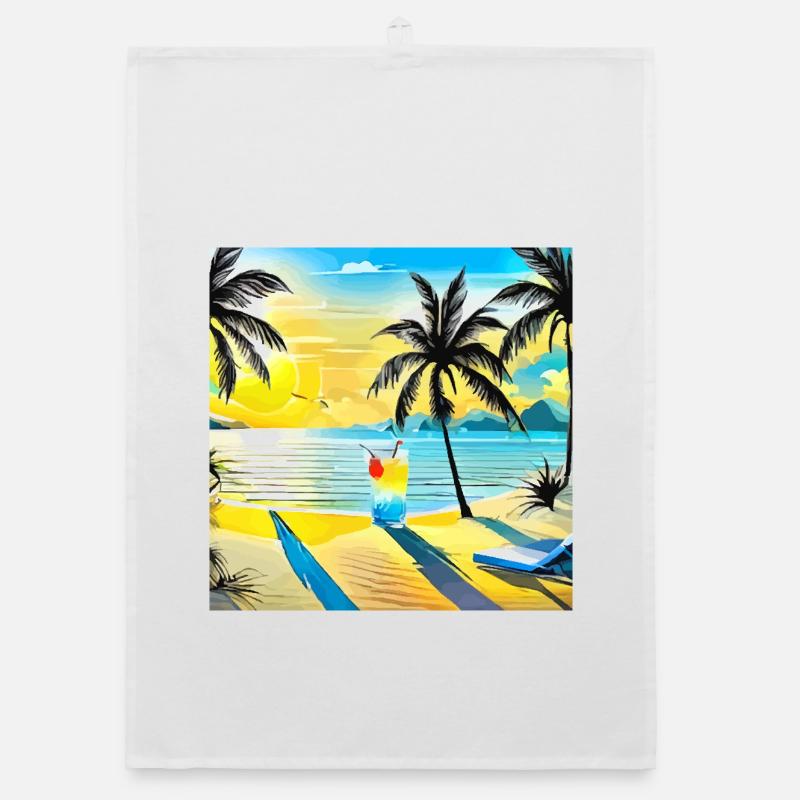 Beach Organic Geschirrtuch