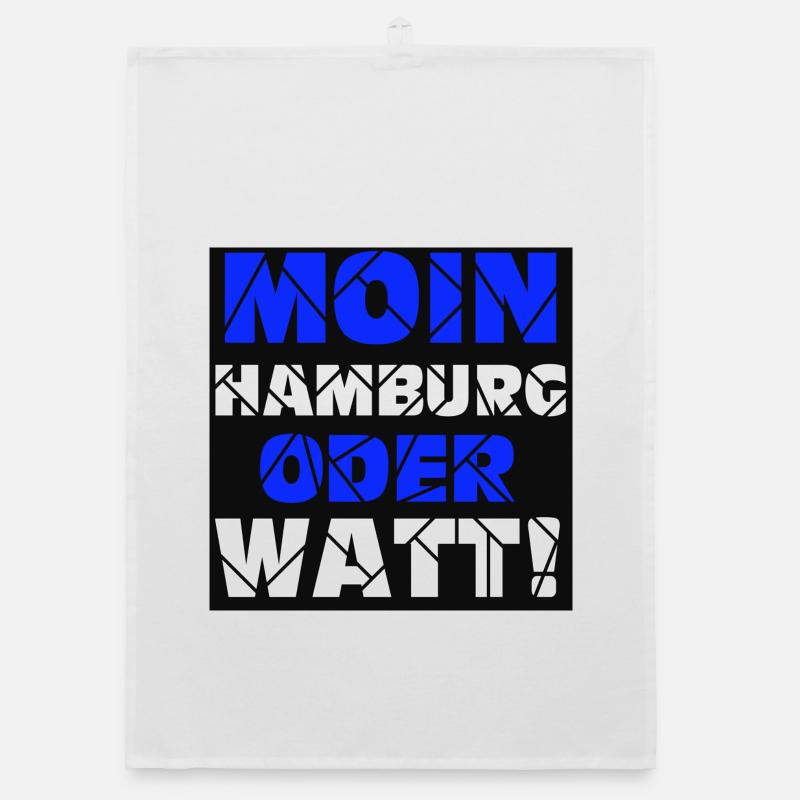 Hamburg , Moin oder watt (25) Organic Geschirrtuch