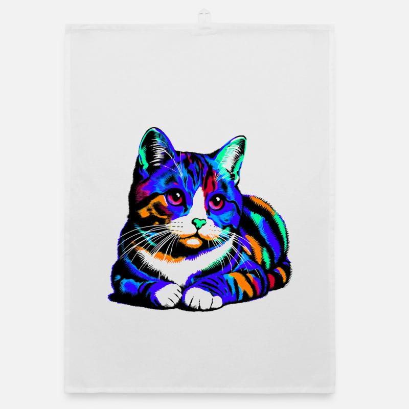 Cat Organic dish towel