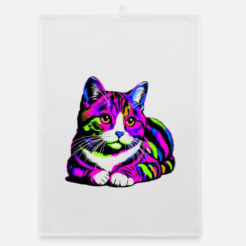 Katze Organic Geschirrtuch