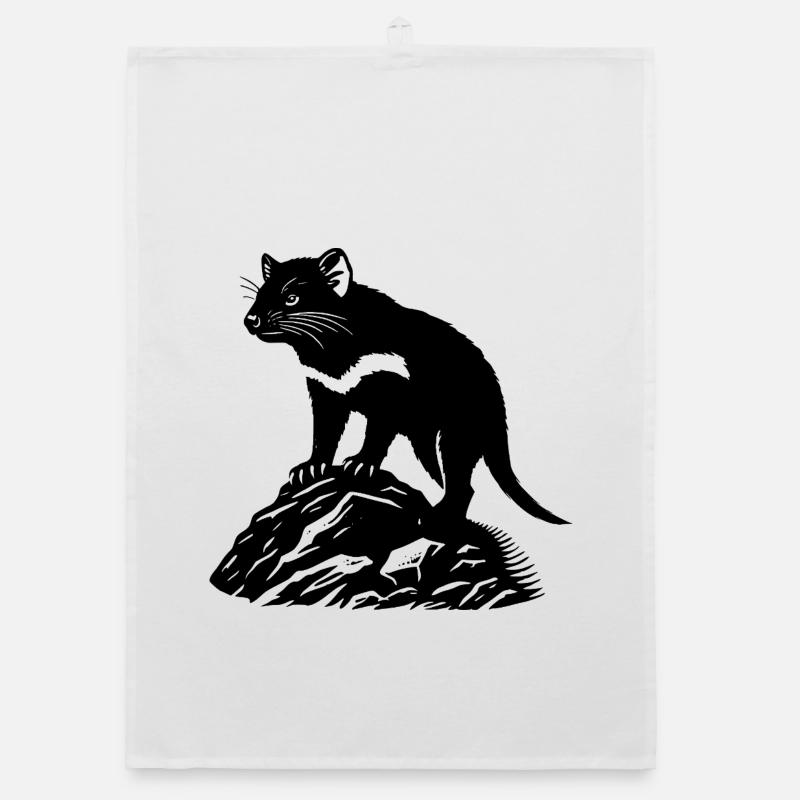 Tasmanian devil Organic dish towel