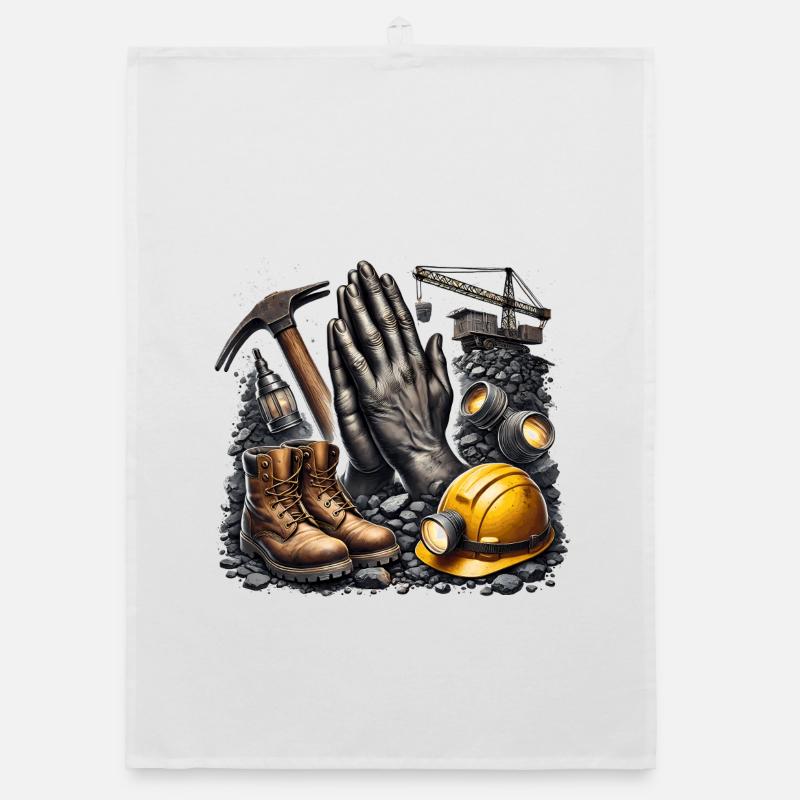 Mining is life Organic dish towel