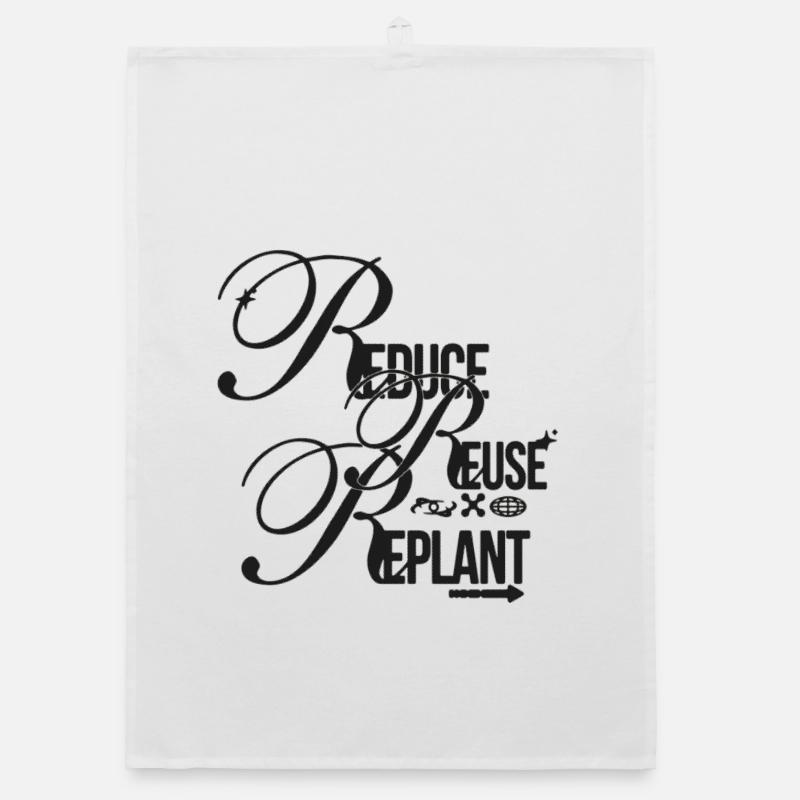 Sustainability Script – Reduce Reuse Replant Organic dish towel