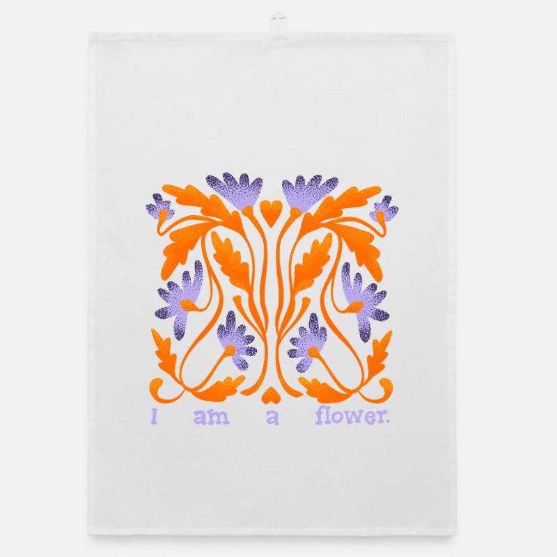 Je suis une fleur Torchon bio