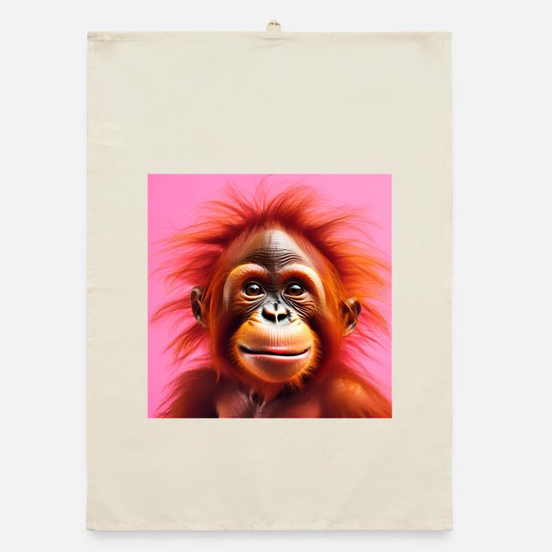orangutan, primate, monkey Organic dish towel