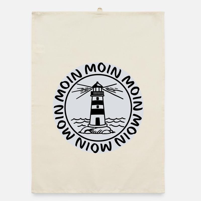 Moin Moin Lighthouse – Maritime Coastal Design Organic dish towel
