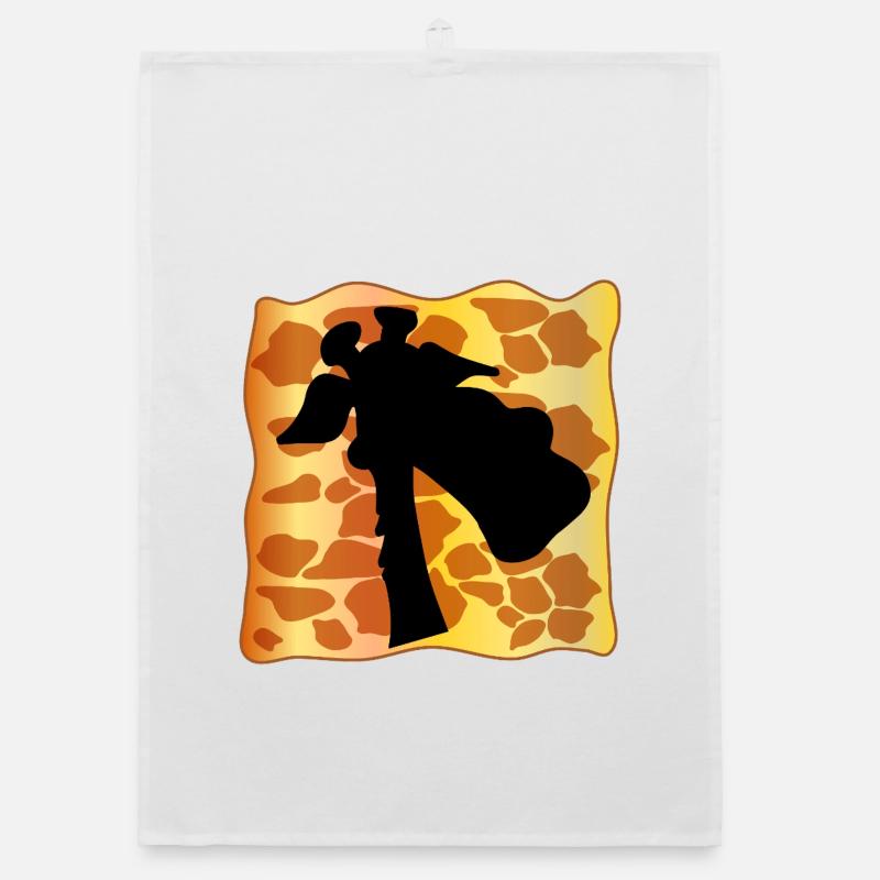 GIRAFFE RAFF PATTERN Organic dish towel