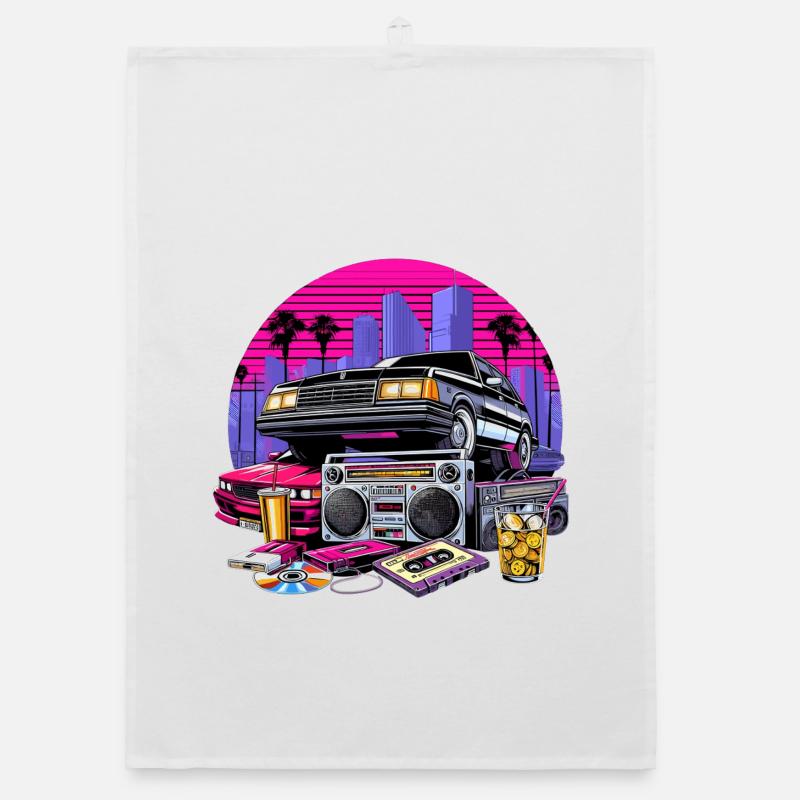 Cassette compacte Ghetto Blaster 90s Cadeau rétro Torchon bio