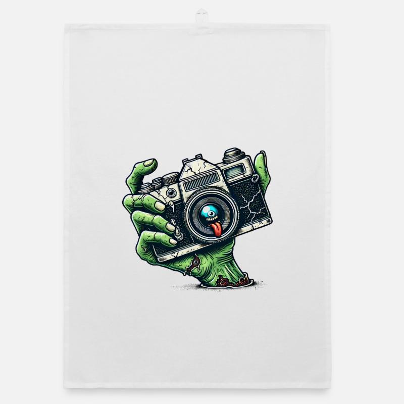 Zombie Camera Organic dish towel