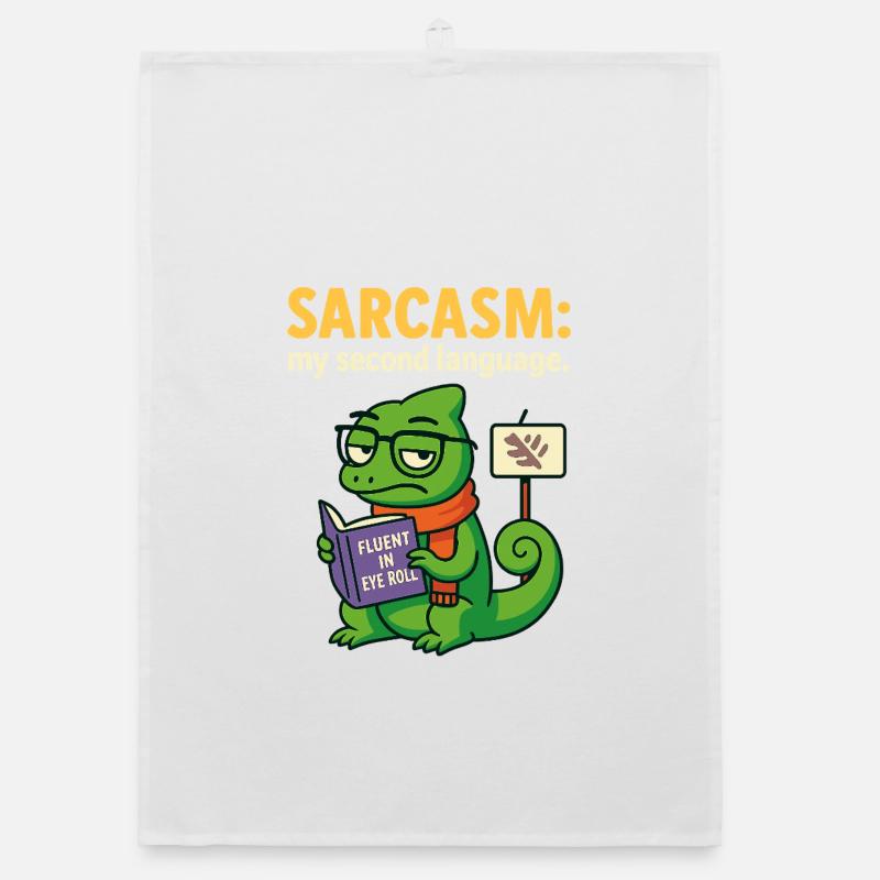 Second Language Sarcasm Organic dish towel