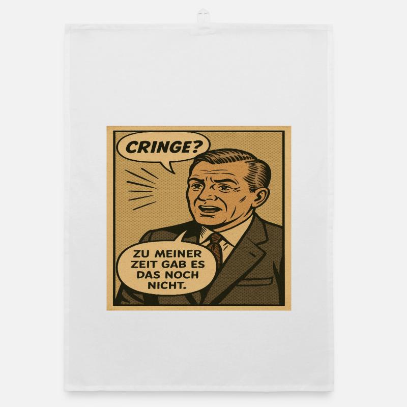 Humour grésillé de bande dessinée pop rétro Torchon bio