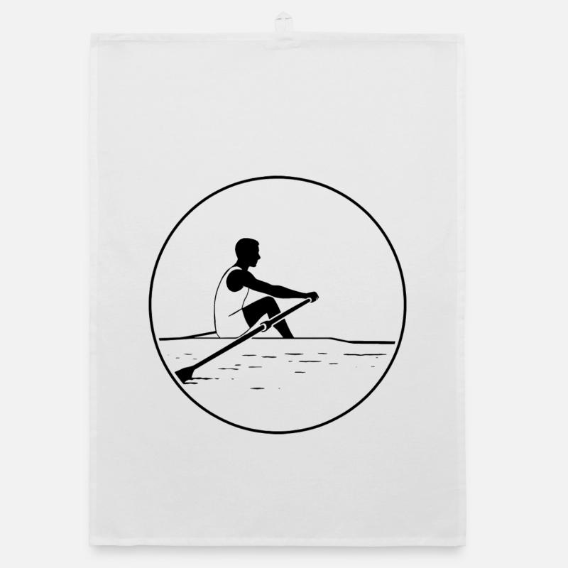 A rower Organic dish towel