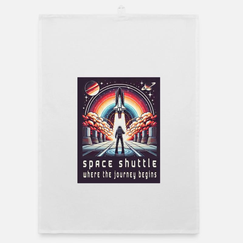 Space Shuttle - Die Reise beginnt Organic Geschirrtuch