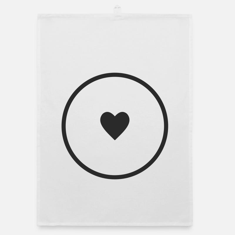Herz Organic Geschirrtuch