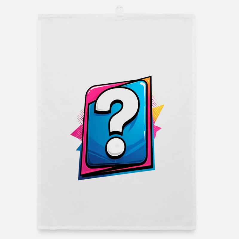 Question mark Organic dish towel