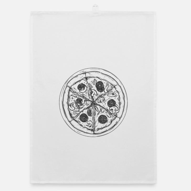 Pizza Organic dish towel