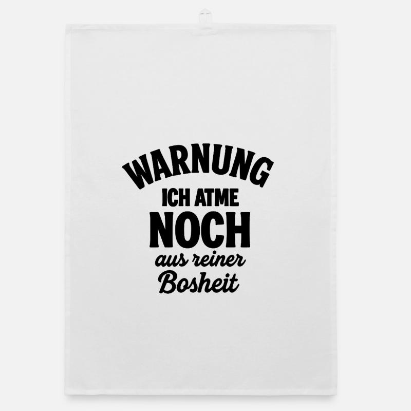 Warnung Organic Geschirrtuch