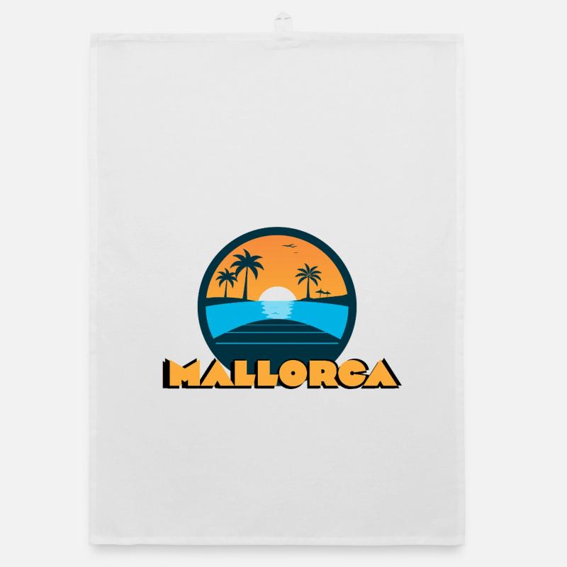 Mallorca Sunset Organic dish towel