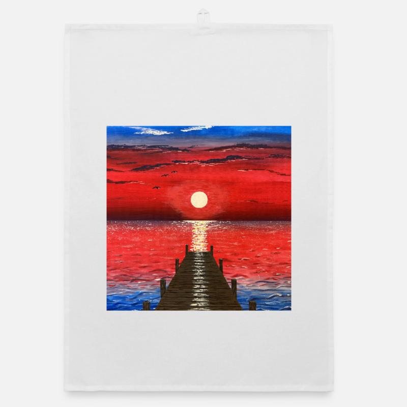 Sunset Organic dish towel
