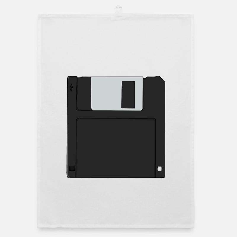 Nostalgische 31/2 Zoll Diskette Retro Diskette Organic Geschirrtuch
