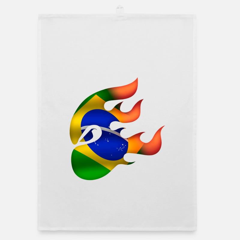 Drapeau du Brésil - Brésil - Ninja Torchon bio