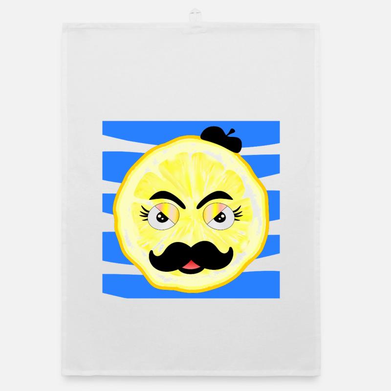 Papa Schnurrbart - Vater Bart Organic Geschirrtuch