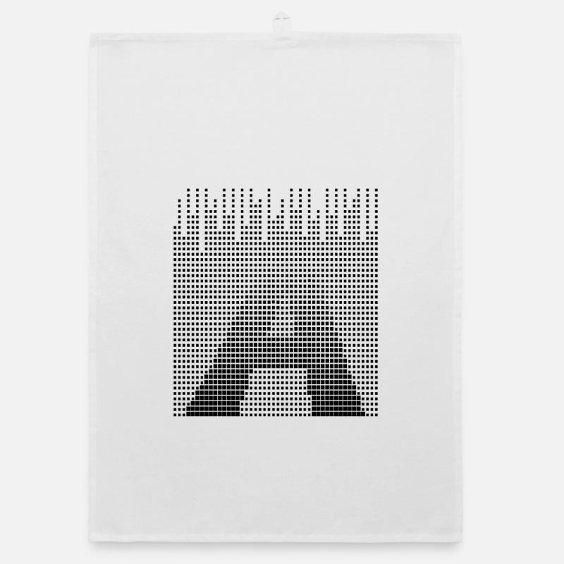 Letter A, Name, der Buchstabe A - Organic Geschirrtuch - Weiß