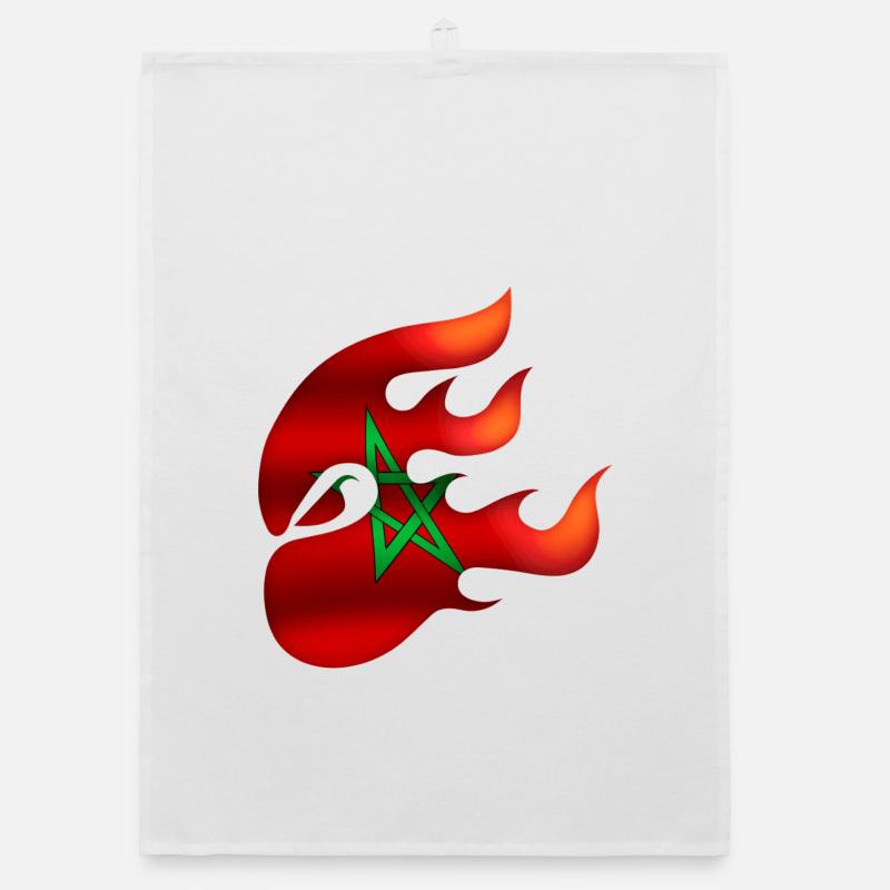 Drapeau du Maroc - Maroc - Ninja Torchon bio