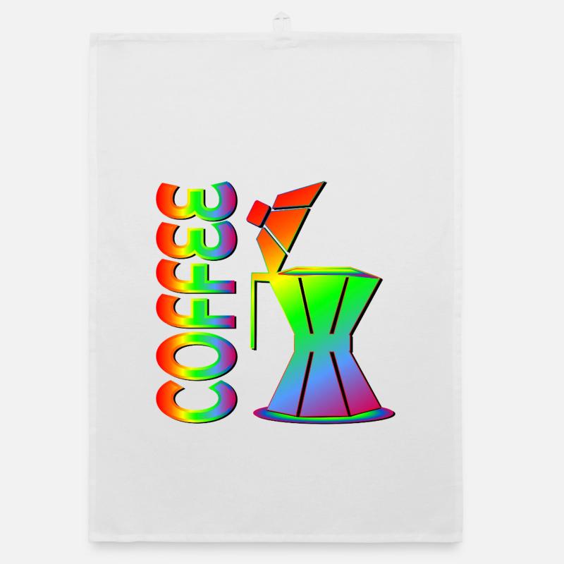 RAINBOW PRIDE COFFEE ESPRESSO Organic dish towel