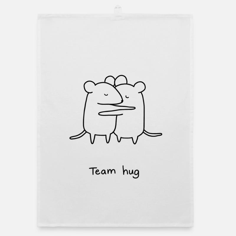 Team hug Organic dish towel
