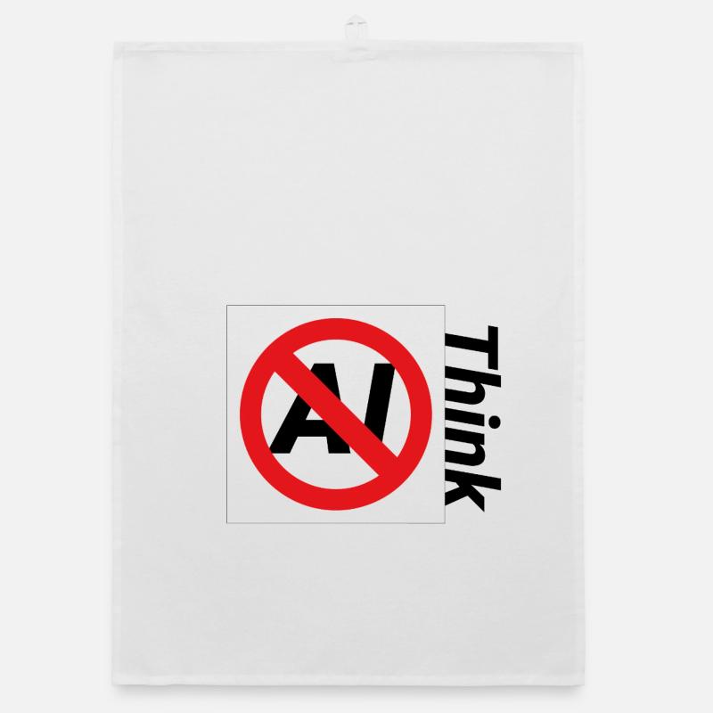 Illustration de texte interdite minimaliste Torchon bio