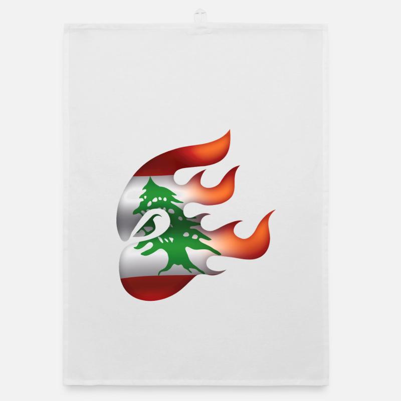 Drapeau du Liban - Liban - Ninja Torchon bio