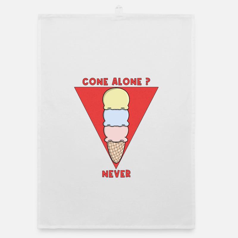 Cone alone? Never Organic dish towel