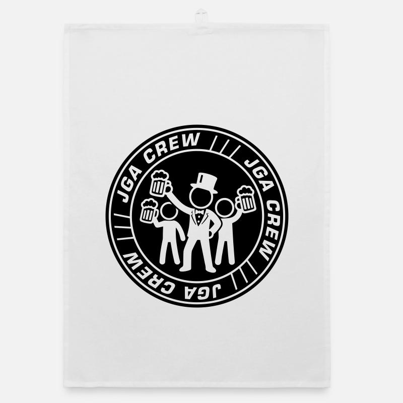 Jga Crew Junggesellenabschied - Organic Geschirrtuch - Weiß