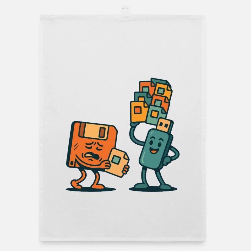 Disquette vs clé USB : le sarcasme des technologies rétro Torchon bio