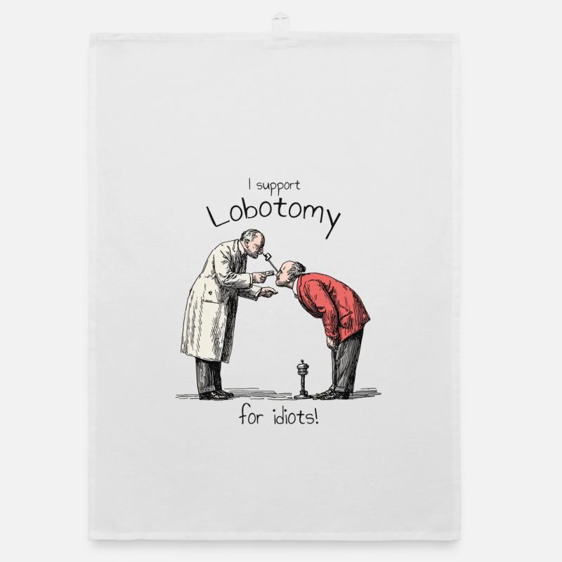 I support Lobotomy Organic dish towel
